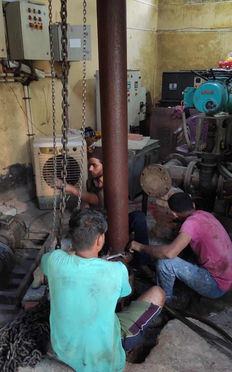 Two tube wells blown, deepened drinking water crisis