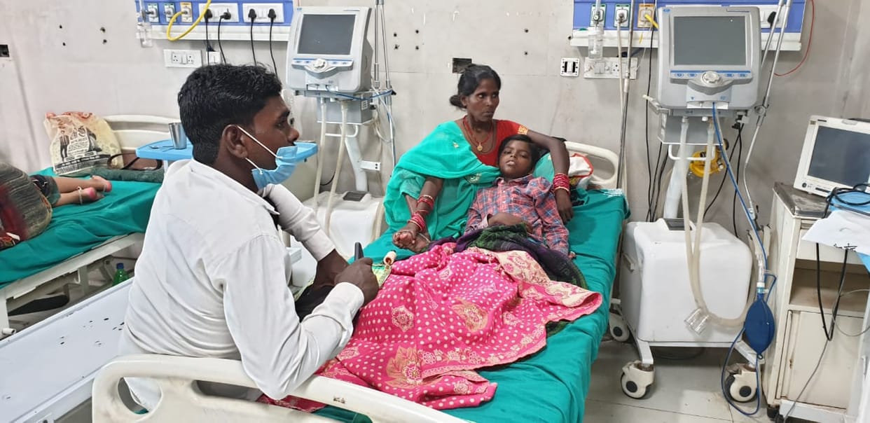 Scrub typhus confirmed in a girl in the district hospital