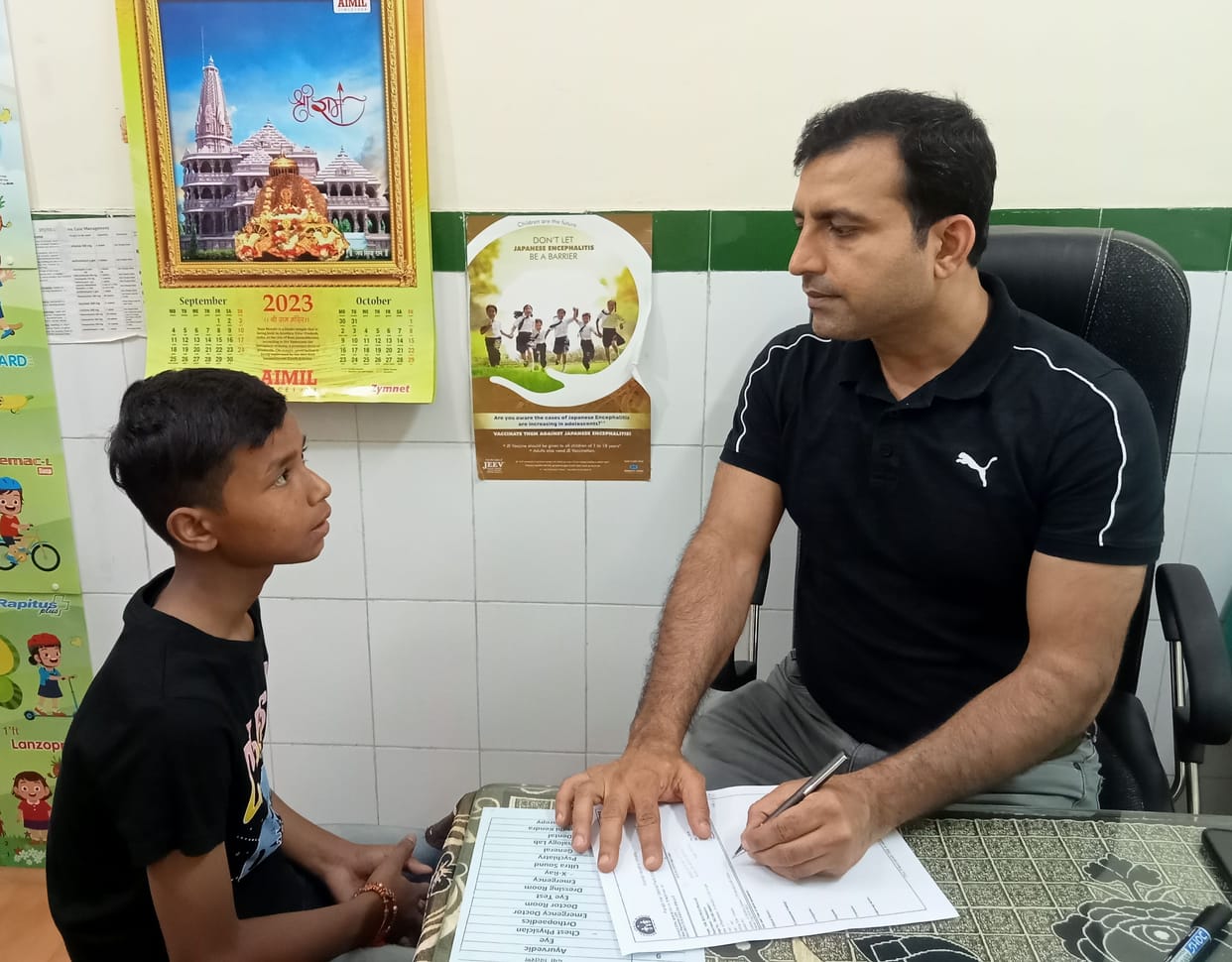 Outbreak of viral fever in children due to change in weather