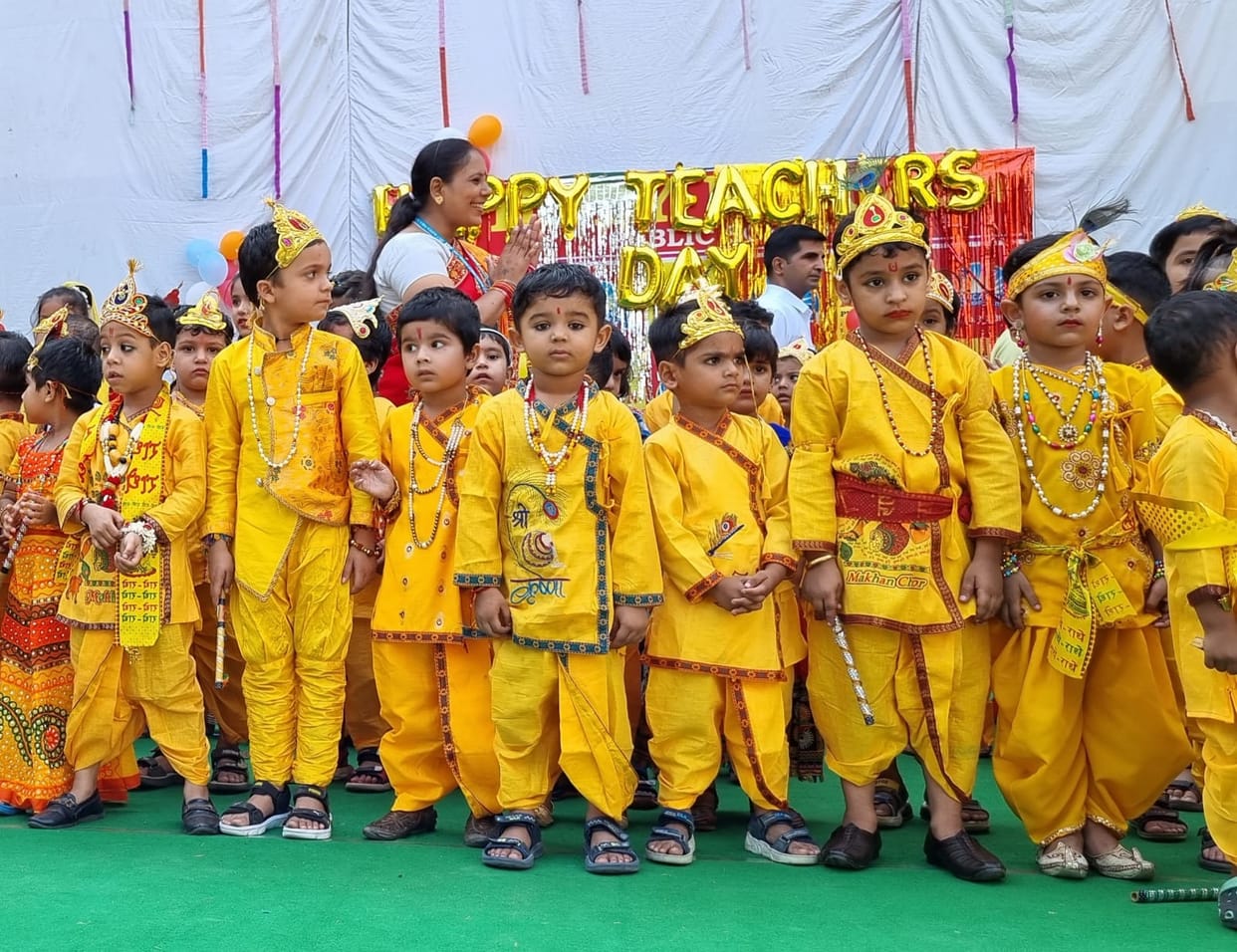 Festival of Shri Krishna Janmashtami celebrated with pomp in educational institutions