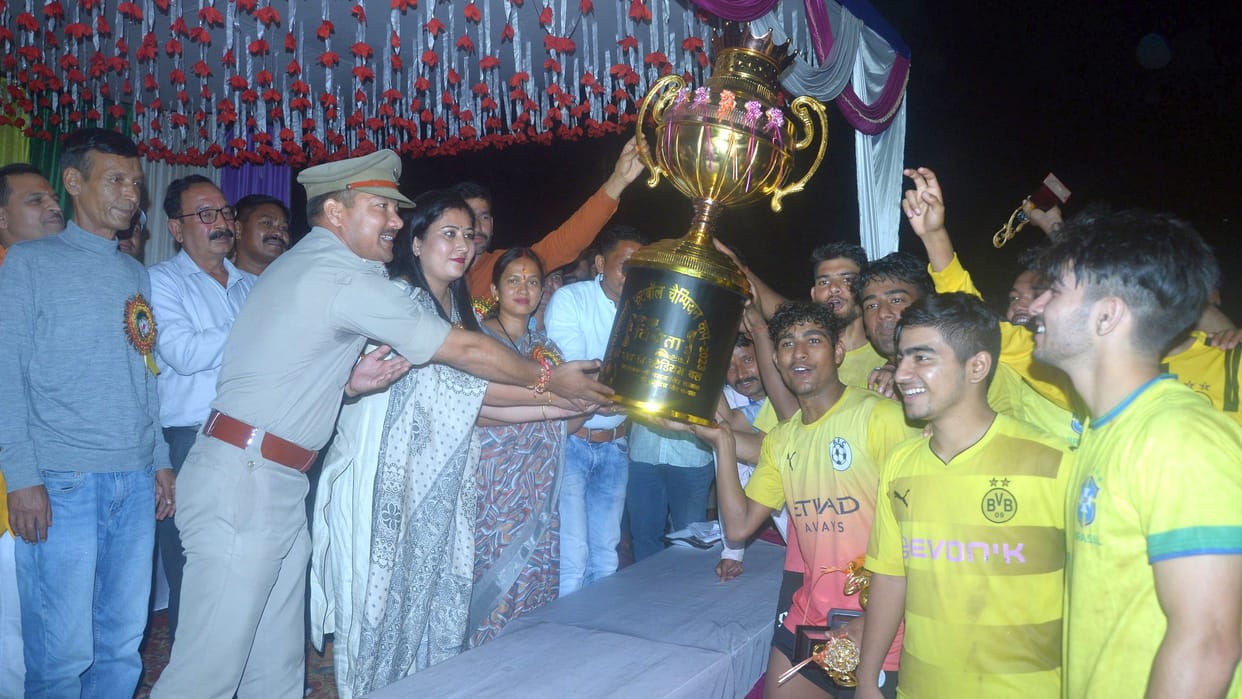 Football match in thal