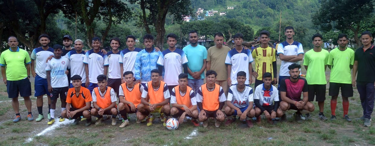Team garkha wins vollyball trophy