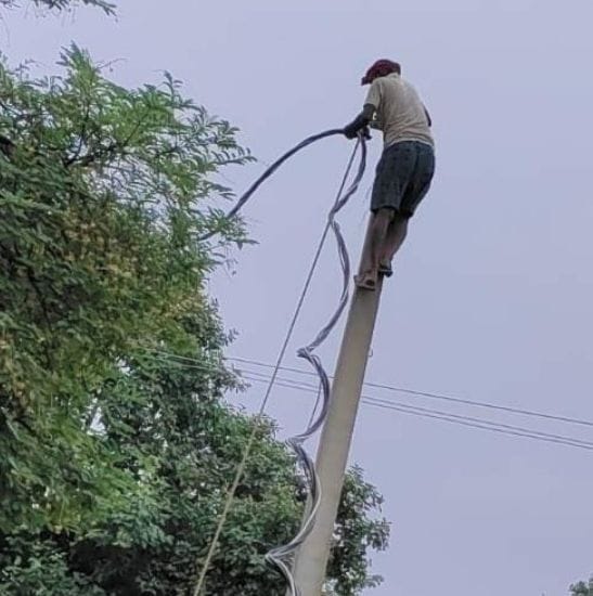 Electricity cut off in 600 villages, Bansura sub-centre filled with water