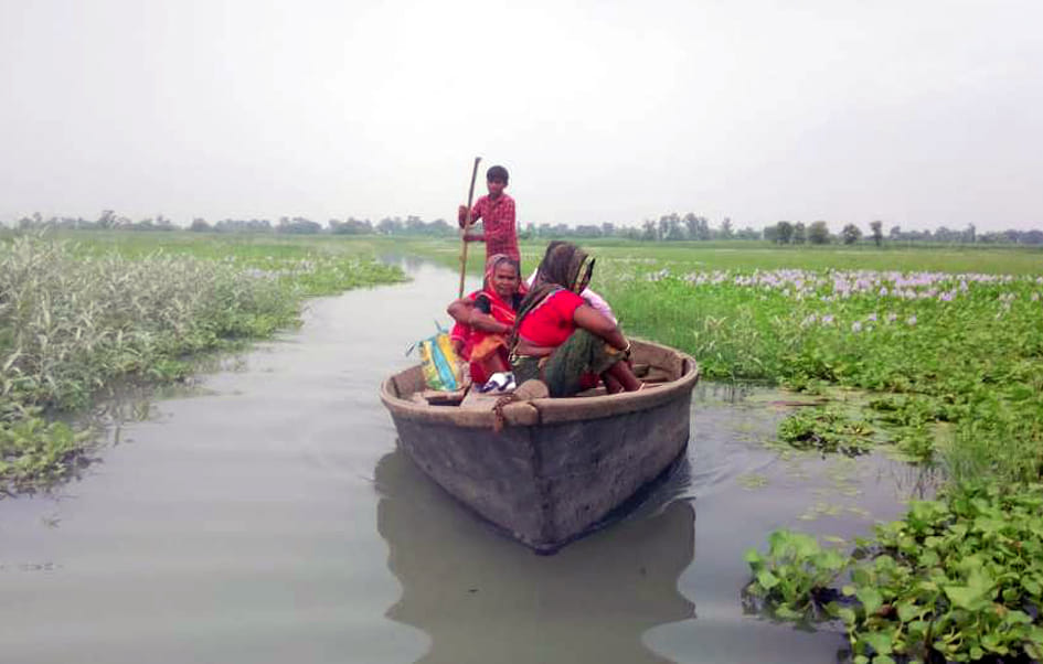 Water level of Sharda river increased due to continuous rain