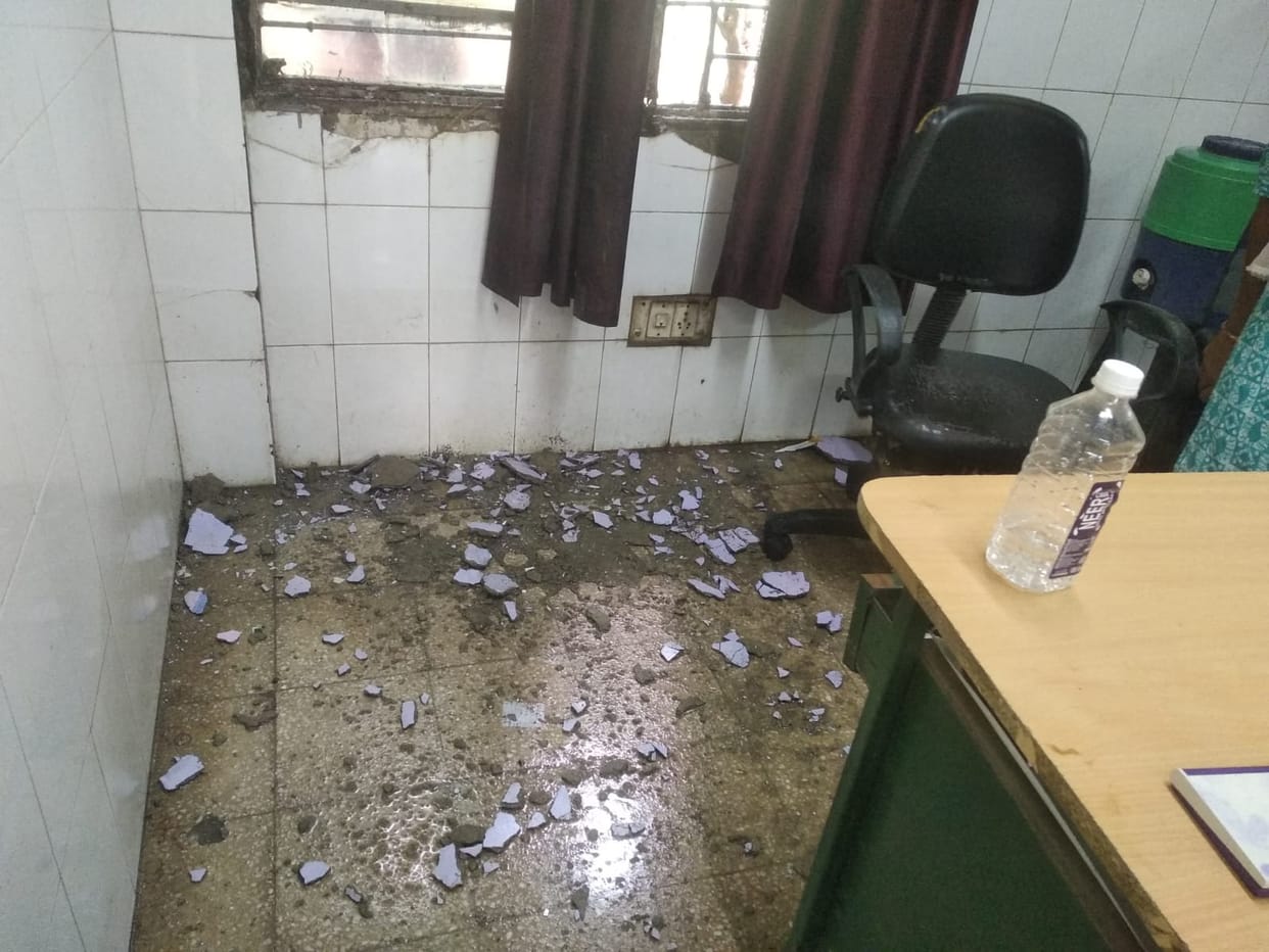 Plaster fell in the OST center of the hospital, ANM survived