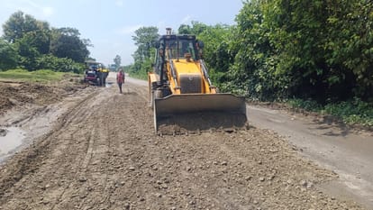 Potholes on Assam Highway filled, road becomes easier