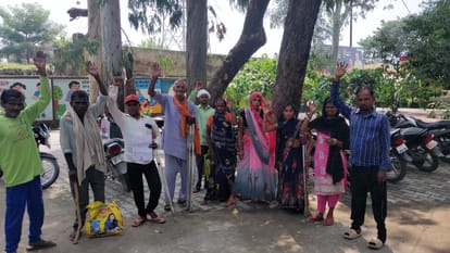 Disabled people protested against names not being in the housing list