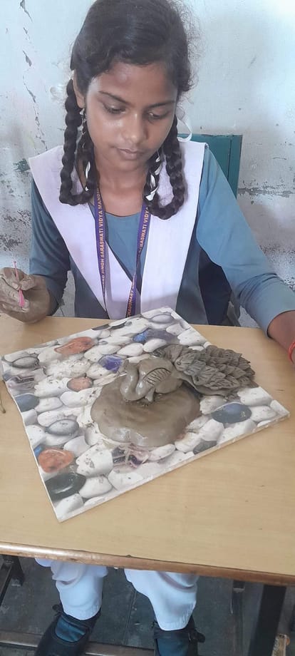 Majhola's Srishti stood first in recitation of self-composed poetry.