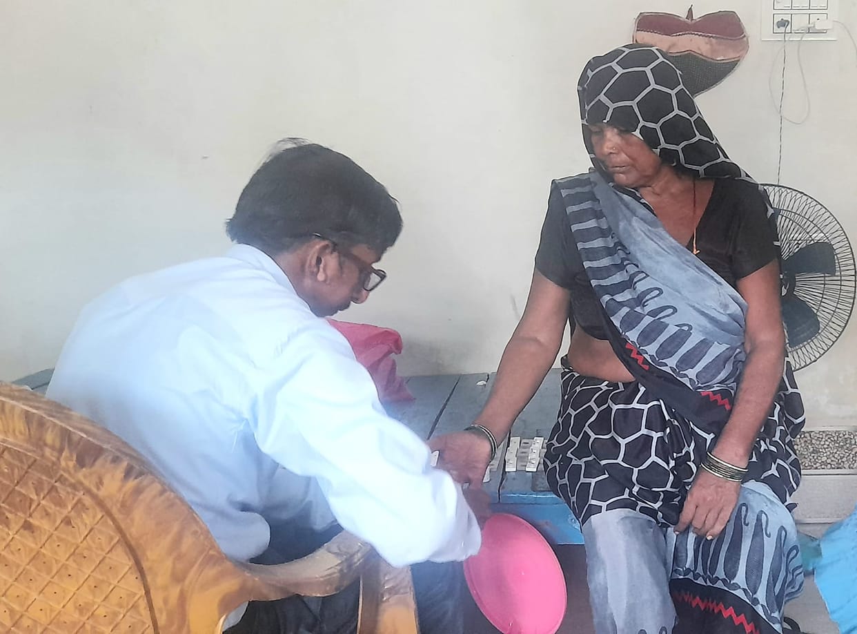 Changed location of health camp...people kept wandering