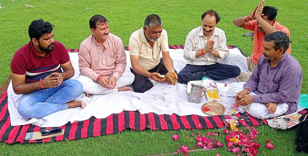 Bhoomi pujan done for Shri Ganesh Mahotsav