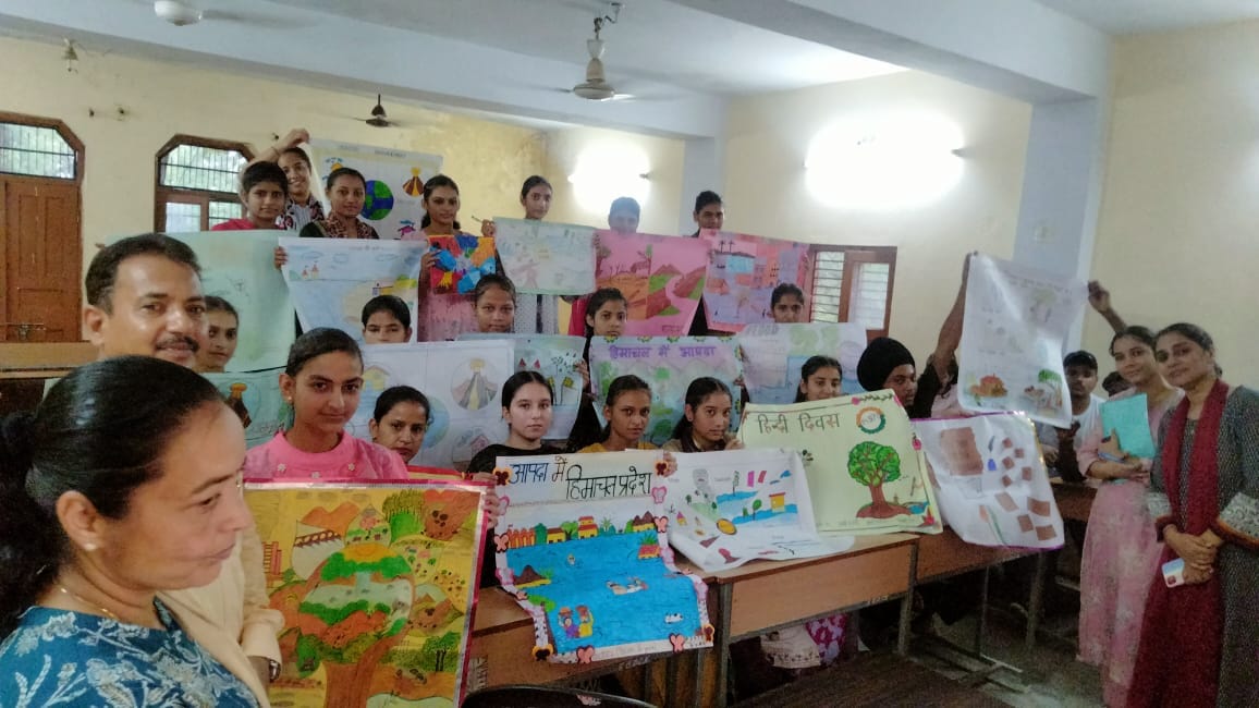 Heena first in poster making competition