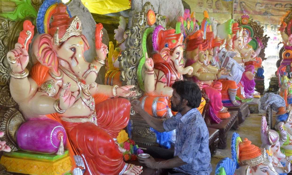 Cheers to Ganpati, market decorated for Ganesh Chaturthi