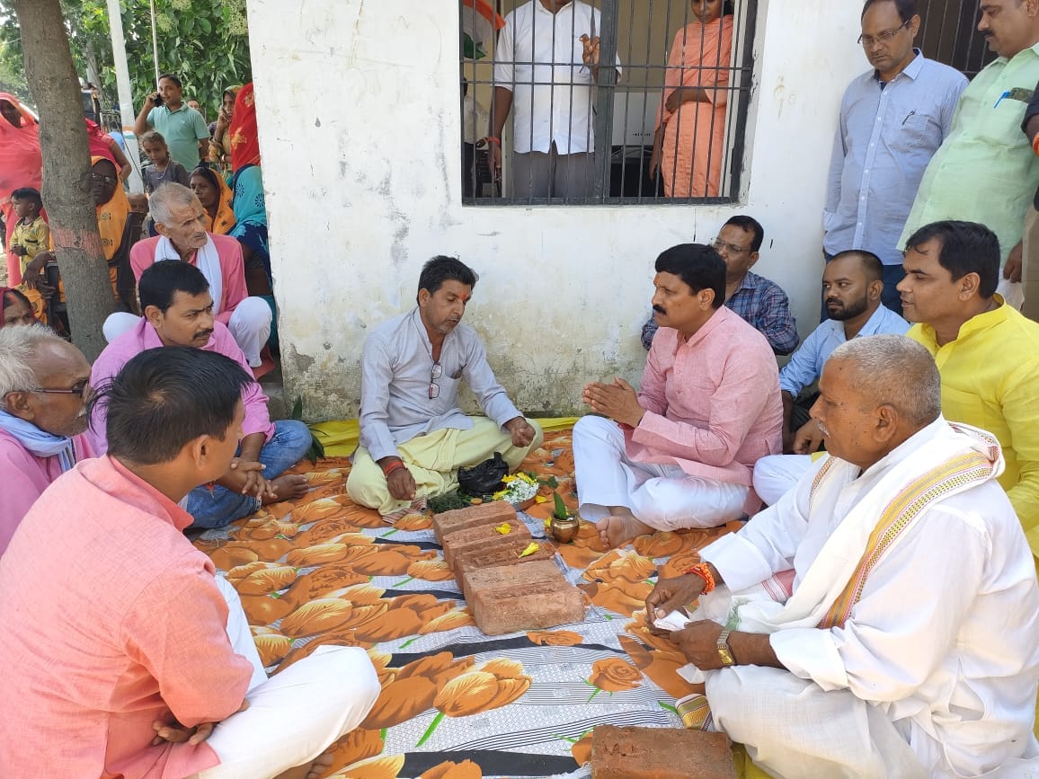 MLA laid foundation stone for Annapurna warehouse