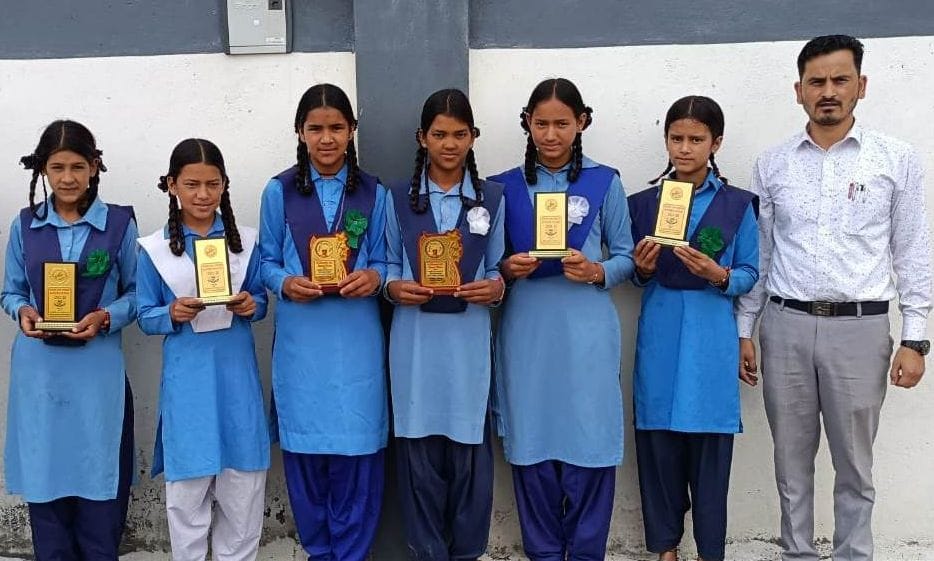 Child scientists selected for the state were honored