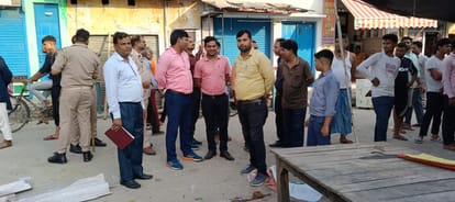 kiosks removed from government land in jehanabad