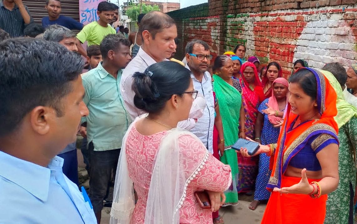 Two parties came face to face regarding drain construction