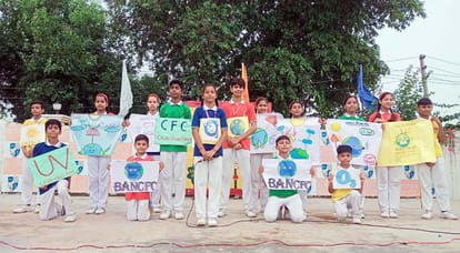 Students gave message of ozone protection