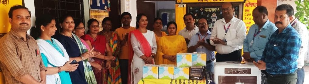 SBI provided ceiling fans and coolers to the composite school.