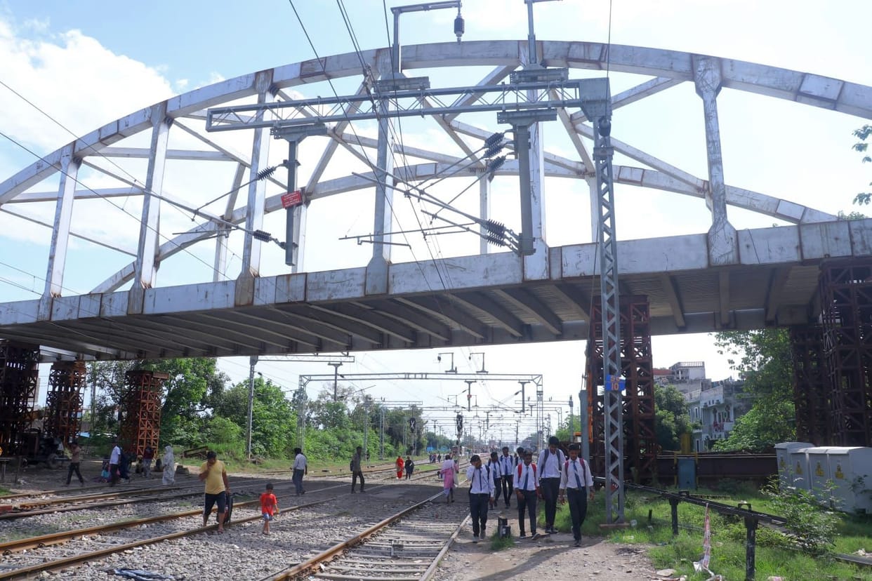 Construction of ROB in kashipur, usnagar