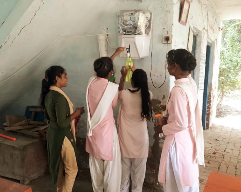 Provision of pure drinking water for students made with TA-DA money