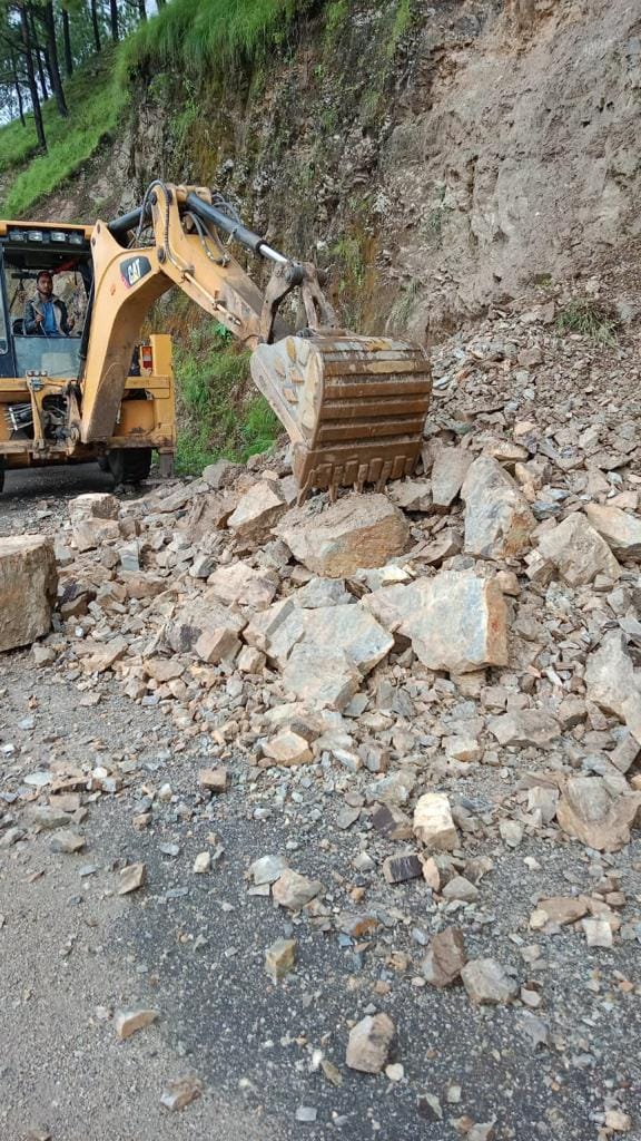 Six roads closed due to falling debris and boulders