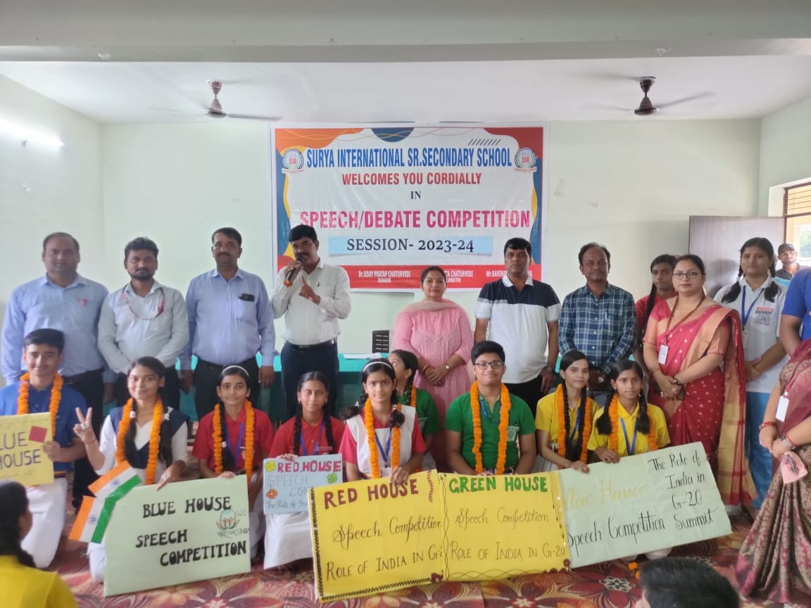Green House stood first in the speech competition