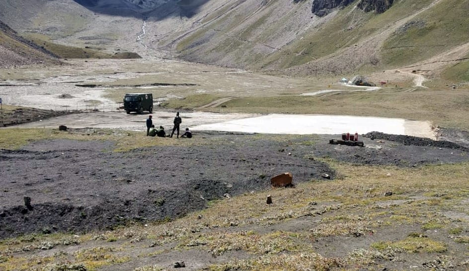 Two Chinooks and six small helicopters will be able to land simultaneously on the helipad being built in Jeolingkang.