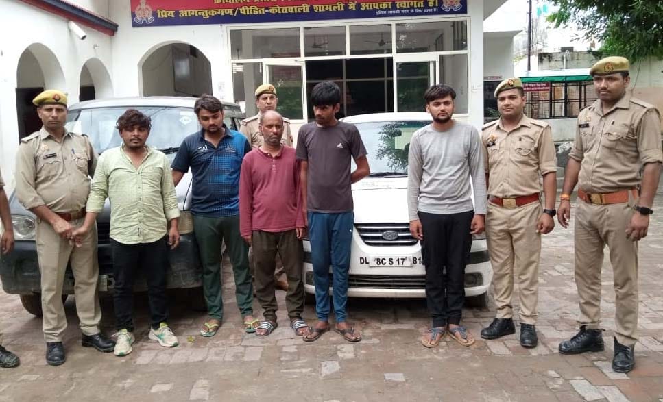 Five members of interstate gang involved in vehicle theft arrested