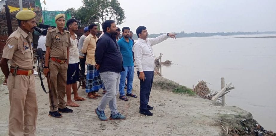 Tehsildar visited flood affected areas