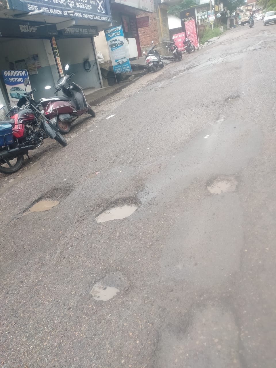 Shimla-Mataur NH full of potholes