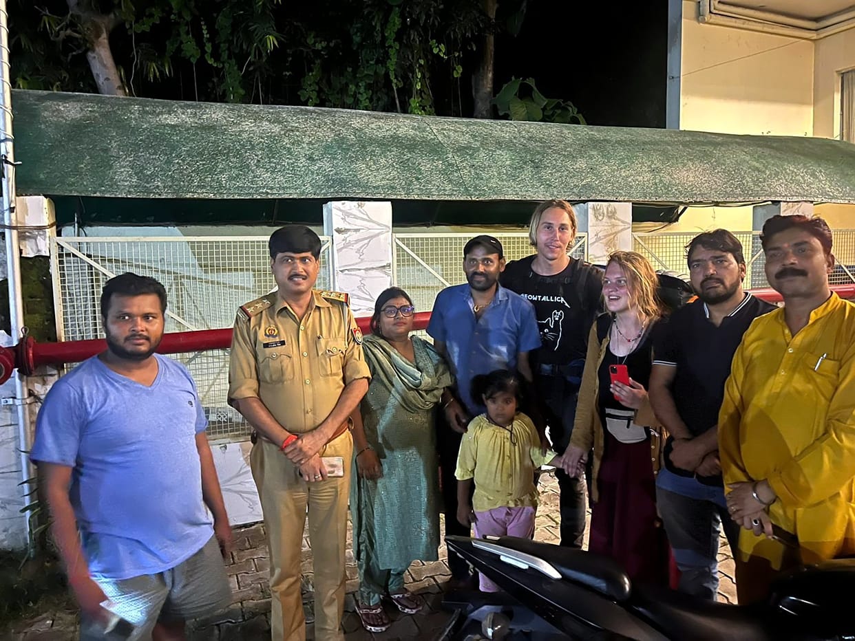 Two Russian tourists found wandering on Khutar Road