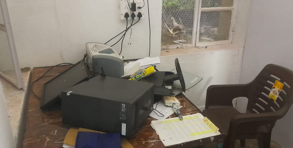 Villagers created ruckus at the sub-station, tore records, broke computers.