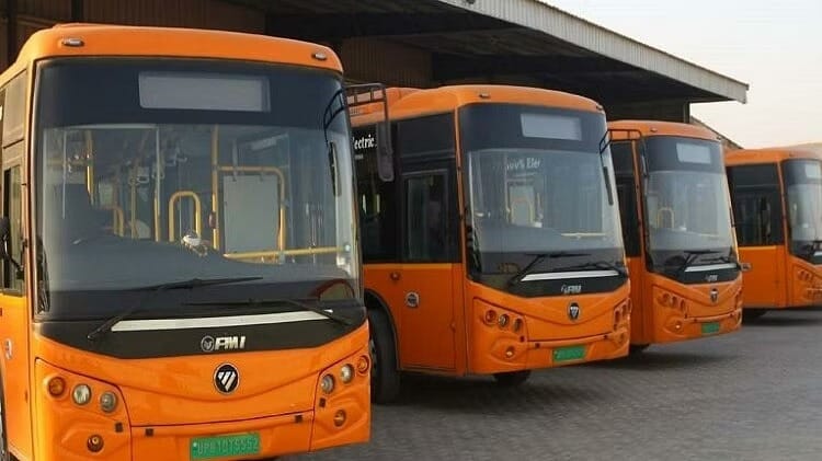 20 electric buses left for Ayodhya for Ram Mandir