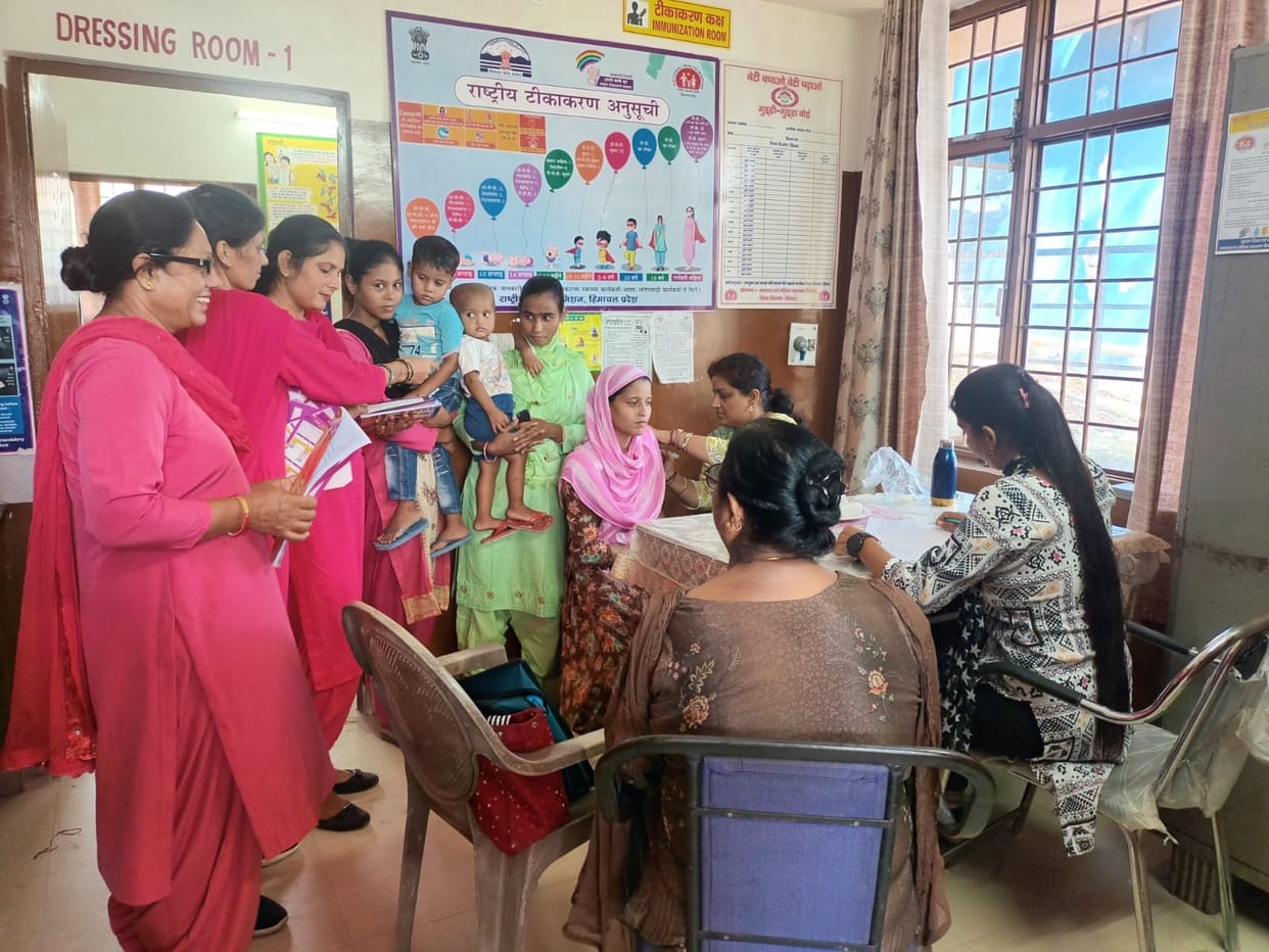 129 woman and children vaccination done in dhageda health block