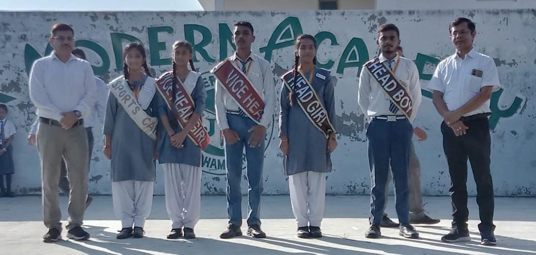 Shivang was elected head boy, Deepanshi was elected head girl.