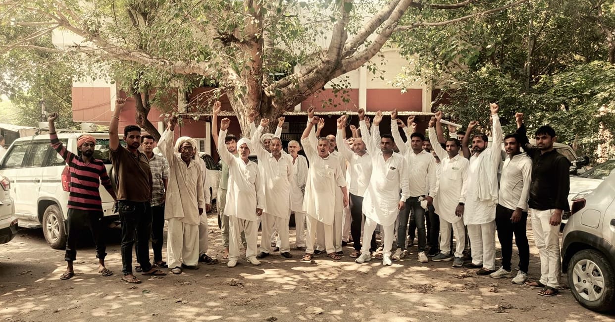 Farmers protest