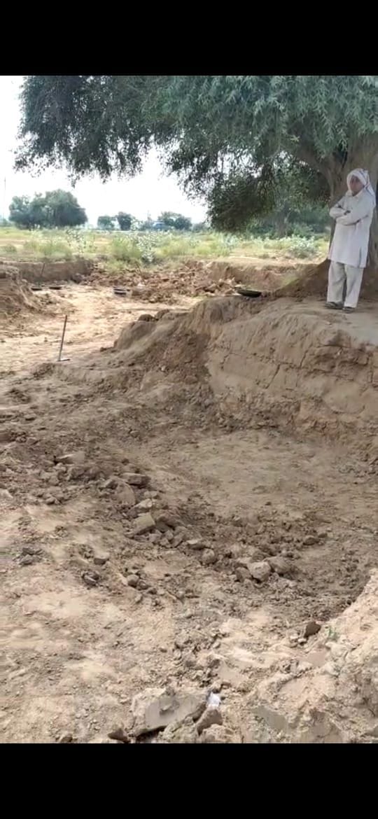 Soil was being picked up from the forest in the name of MNREGA