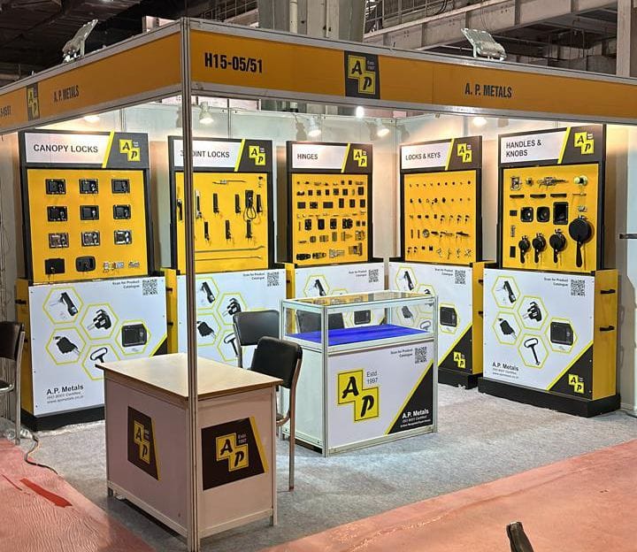 Lock-hardware stalls decorated in international trade show