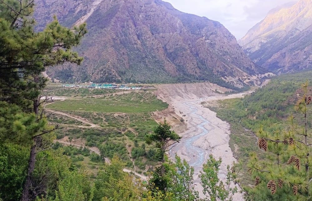 Preparation to prevent soil erosion from Jauljibi to Gunji
