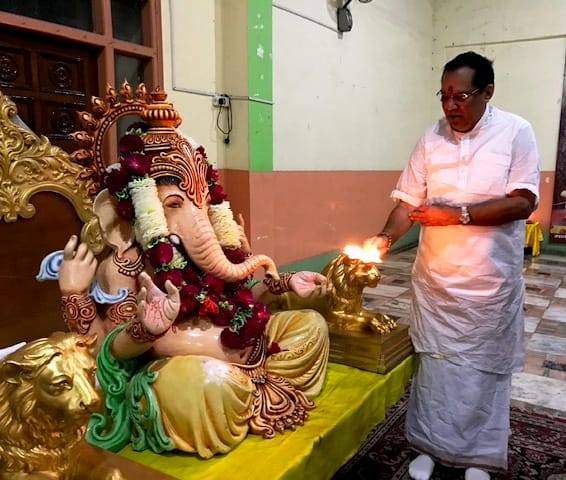 Shri Ganesh was worshiped in Jairam Vidyapeeth