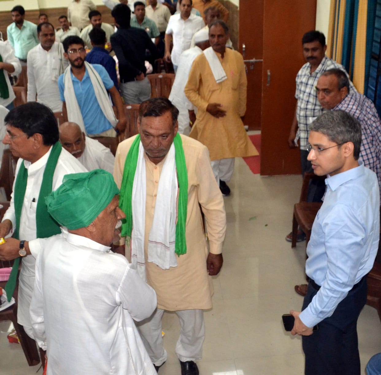 Farmers created ruckus when their demands were not met, officials explained