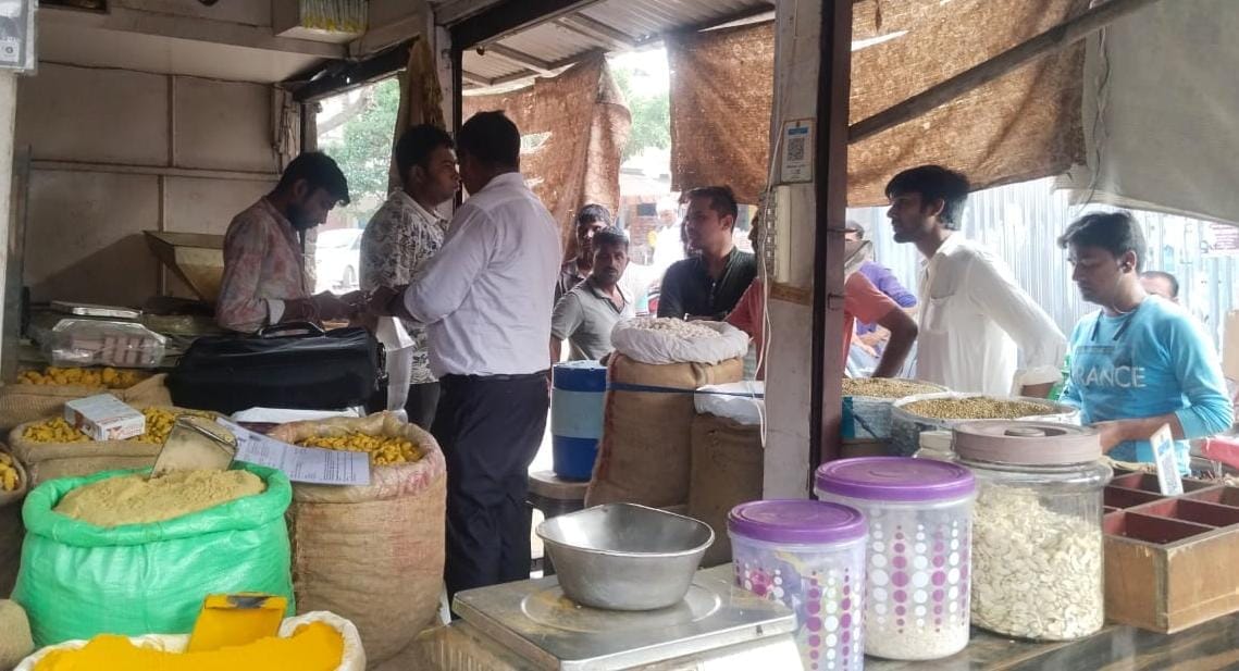 Food department team raided spice shops