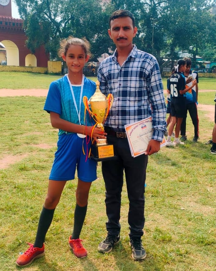 athelete muskaan selected for state pratiyogita