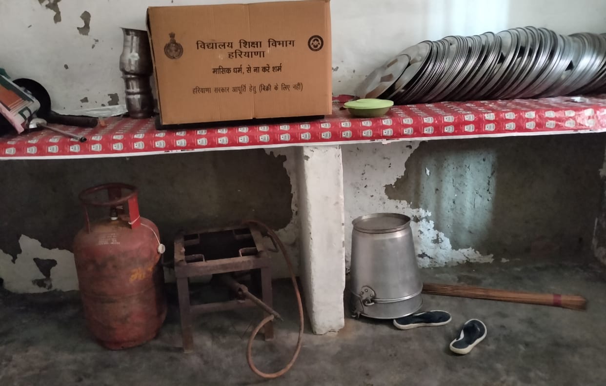 Smoke cleared from mid day meal system, now food is being cooked on gas stove