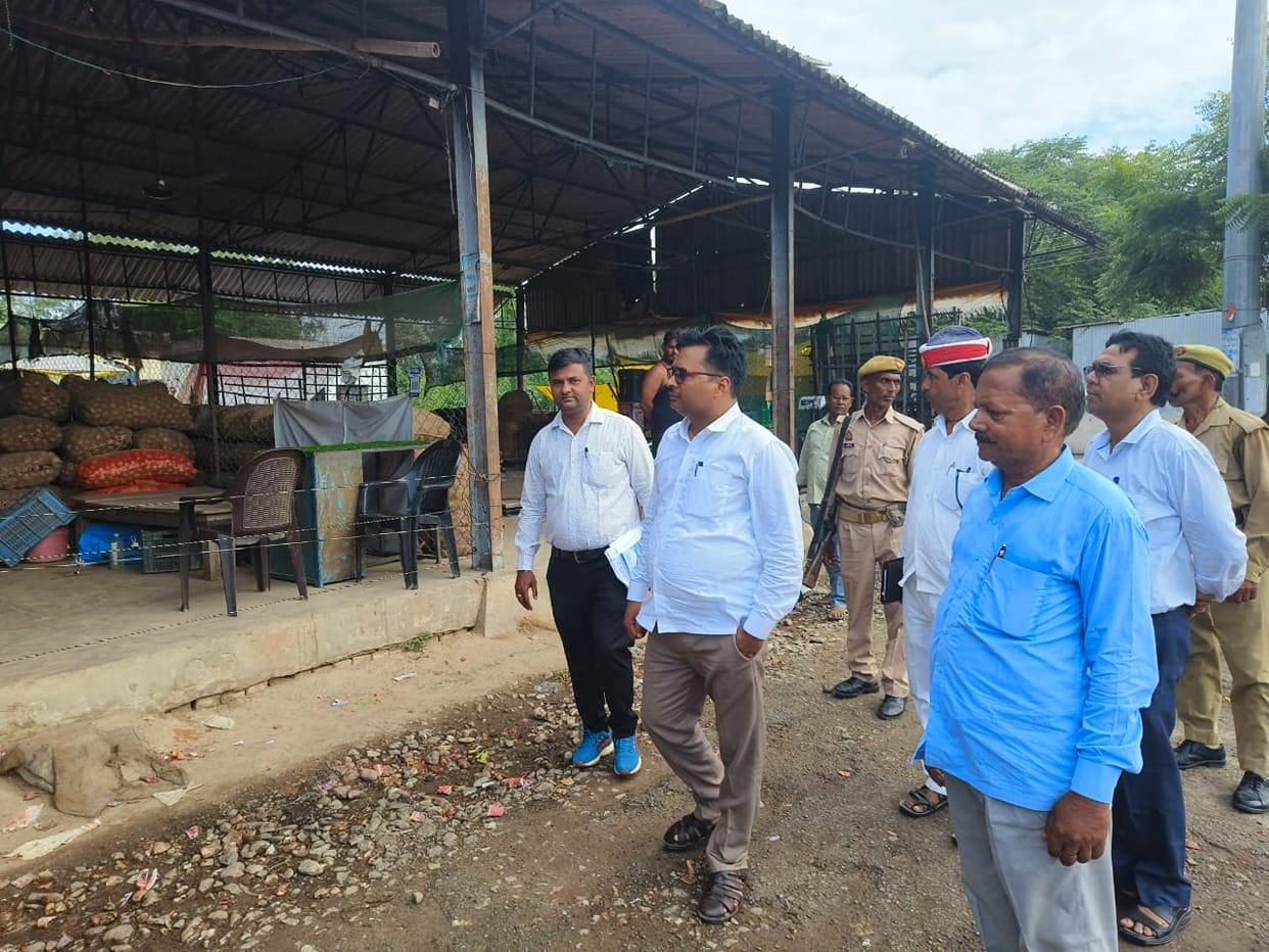 SDM did on-site inspection of new agricultural market Anandnagar