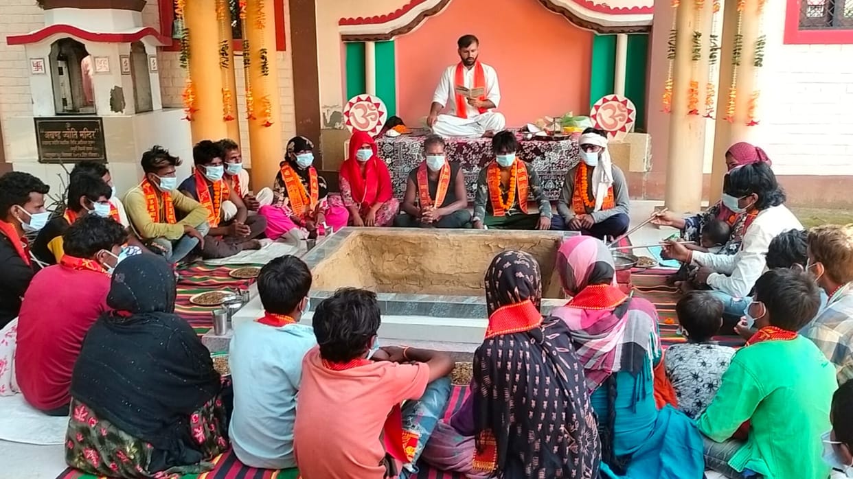 70 people returned to Hinduism in Baghra Ashram