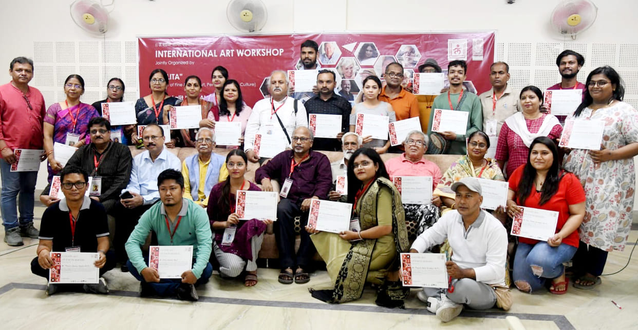Artist honored in international art workshop