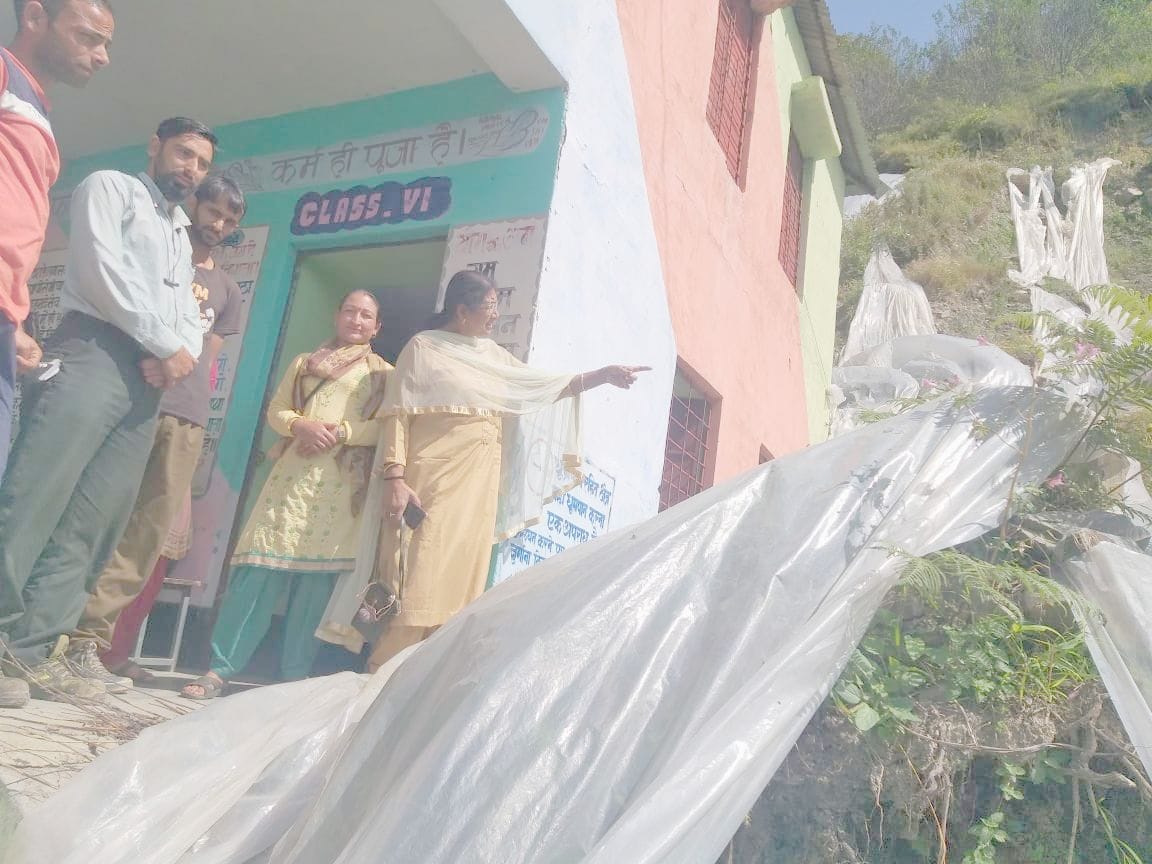 Pukhtala school building is in dilapidated condition