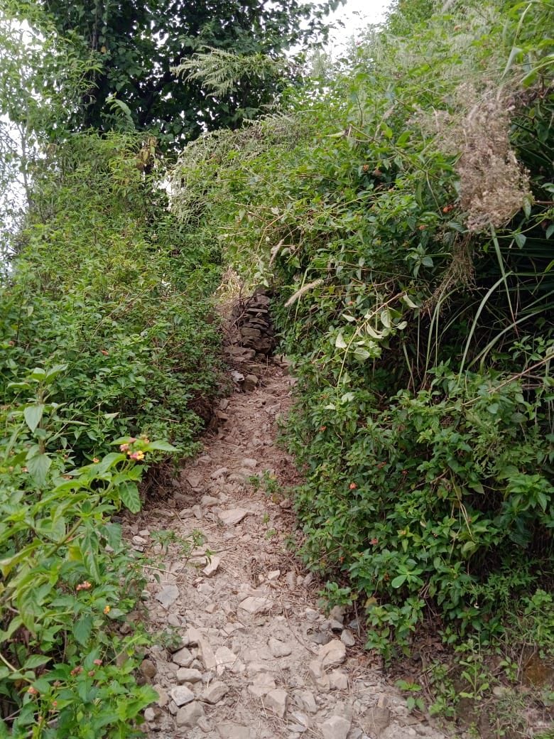 The condition of the cremation ground in Karian is bad