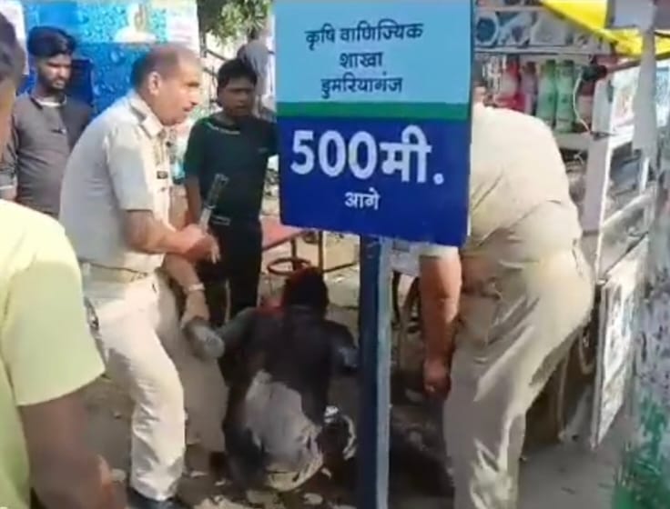 Disabled youth beaten severely by policemen